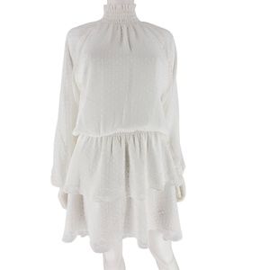 Yumi Kim Class Act Swiss Dot Ruffle Mini Dress